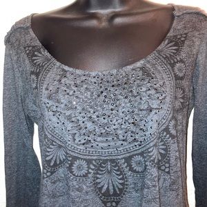 RBX Embellished Long Sleeved Top Sz small